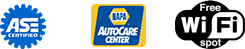 ASE Certified - NAPA Auto Care - Free WiFi Spot